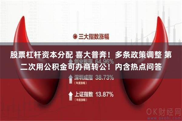 股票杠杆资本分配 喜大普奔！多条政策调整 第二次用公积金可办商转公！内含热点问答