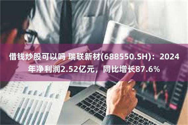 借钱炒股可以吗 瑞联新材(688550.SH)：2024年净利润2.52亿元，同比增长87.6%