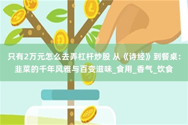 只有2万元怎么去弄杠杆炒股 从《诗经》到餐桌：韭菜的千年风雅与百变滋味_食用_香气_饮食
