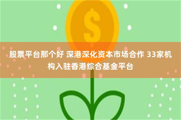 股票平台那个好 深港深化资本市场合作 33家机构入驻香港综合基金平台