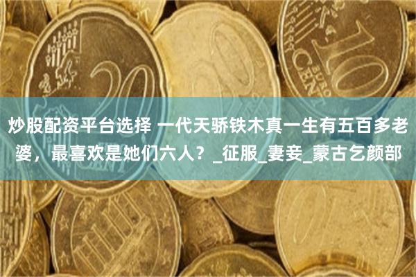 炒股配资平台选择 一代天骄铁木真一生有五百多老婆，最喜欢是她们六人？_征服_妻妾_蒙古乞颜部